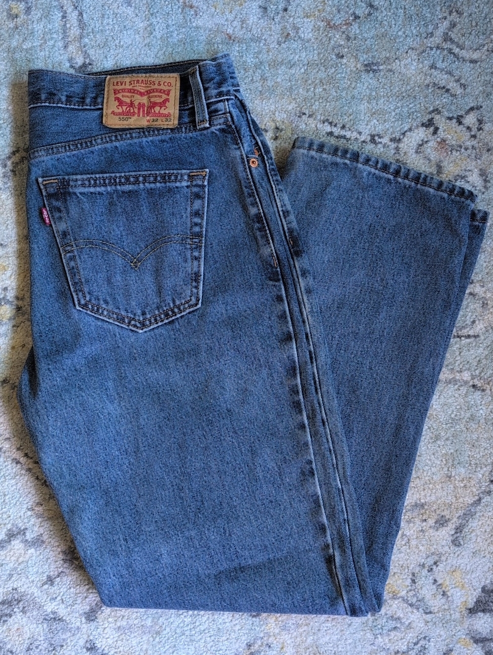 Levi's 550 Relaxed Fit Jeans Men 32x32 Blue Denim USA Vintage